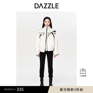 弹力混羊绒小脚牛仔裤 DAZZLE地素奥莱春秋黑色百搭显瘦修身 女