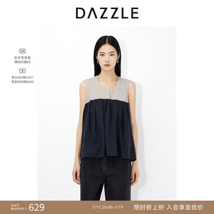 DAZZLE 地素奥莱小上衣2025年夏季立裁结构小上衣