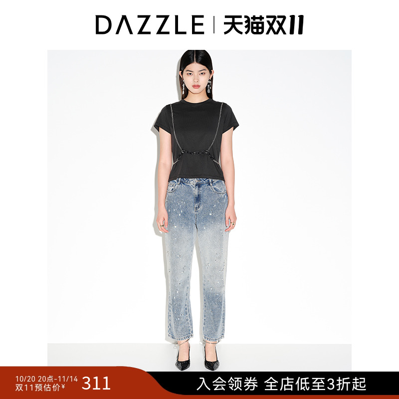 100-棉	链条设计	短款版型