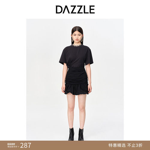 褶皱设计	法式风格	显瘦裙型