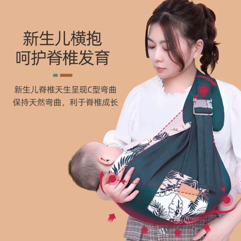 一个人带娃神器0一6月婴儿背带腰凳小月龄抱娃2个月哄睡解放双手k