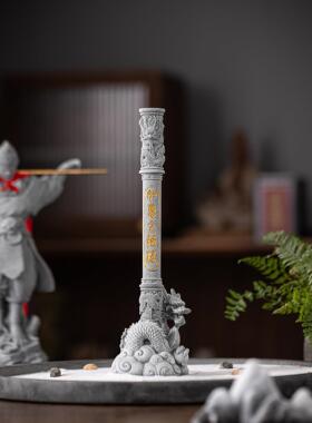 新中式如意金箍棒定海神针鱼缸造景园艺微景观摆件客厅桌面装饰品