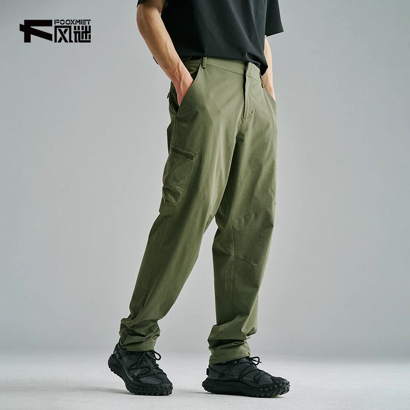 Fooxmet风谜户外工装裤男款防泼水登山弹力多口袋运动露营长裤