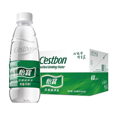 怡宝纯净水小瓶350ml整箱24瓶