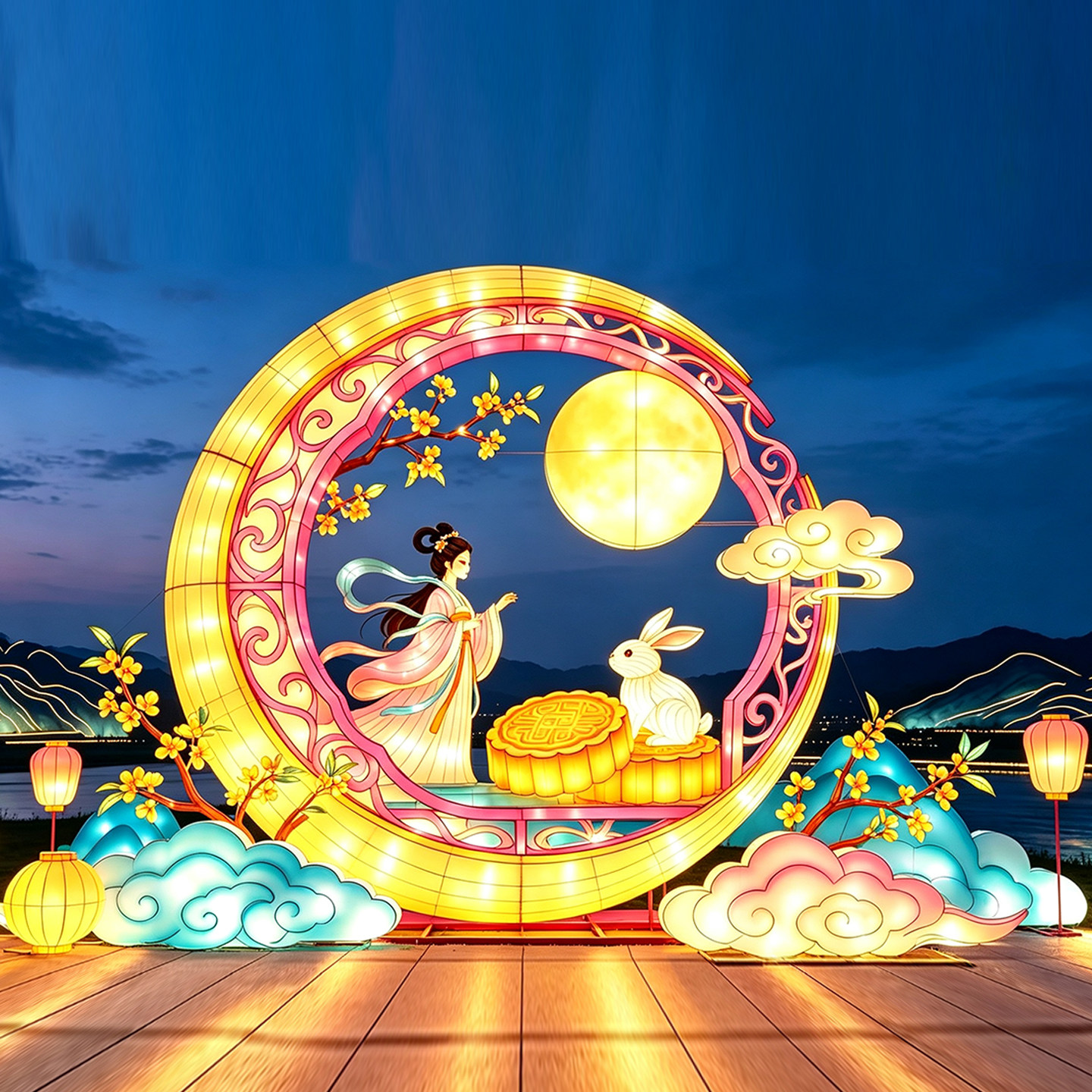 春节传统中秋大型花灯灯会定制