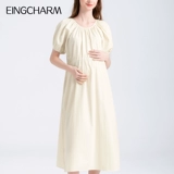 Юбка для беременных, хлопковая летняя одежда, летнее длинное платье, большой размер, по фигуре