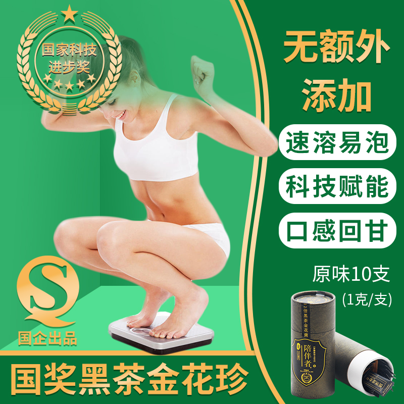 陪伴者国奖速溶安化黑茶金花茶粉
