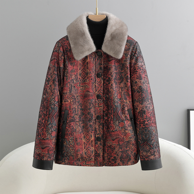 海宁真皮羽绒服女2025冬新款