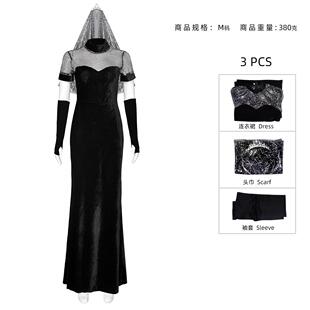 精灵旅社4梅菲斯cos服 婚纱长裙万圣节梅维斯婚礼角色扮演cosplay