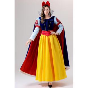 新款万圣节成人新款白雪公主灰姑娘演出服cosplay公主裙年会礼服
