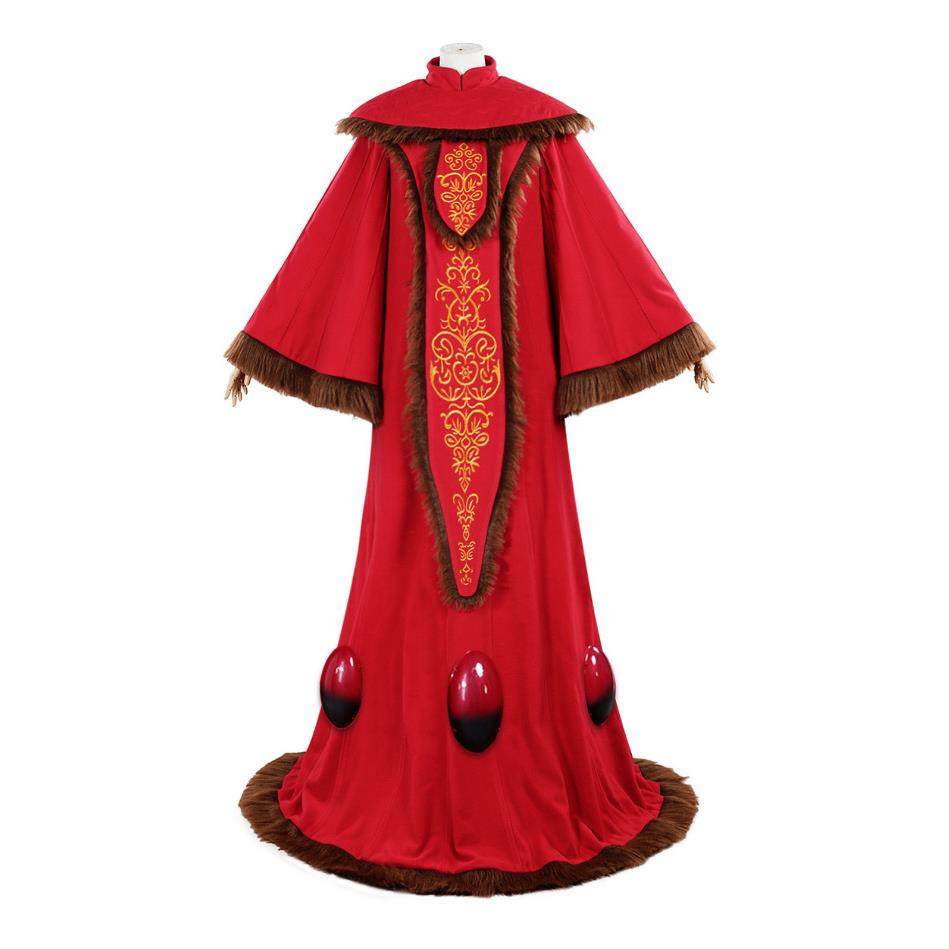 星球大战cosplay阿米达拉红色大衣cosplay电影角色舞台表演服