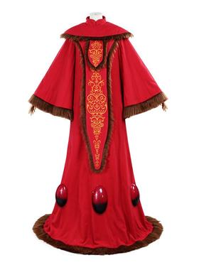 星球大战cosplay阿米达拉红色大衣cosplay电影角色舞台表演服