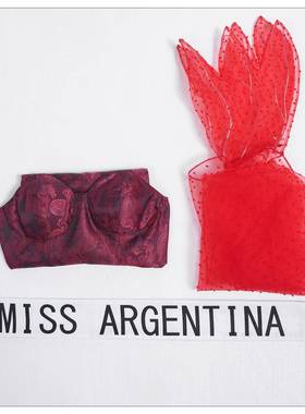 阴间大法师2cosplay 阿根廷小姐红色连衣裙cos服装角色扮演服