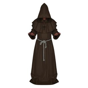 万圣节中世纪僧侣服巫师牧师cos服新死神长袍cosplay角色扮演服装
