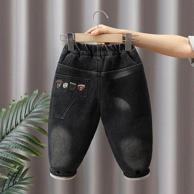 男童牛仔棉裤子冬装新款宝宝加绒夹棉儿童三层加厚冬季一条过冬潮,童装/婴儿装/亲子装,裤子,淘宝优惠券,粉丝福利购,淘宝优惠卷