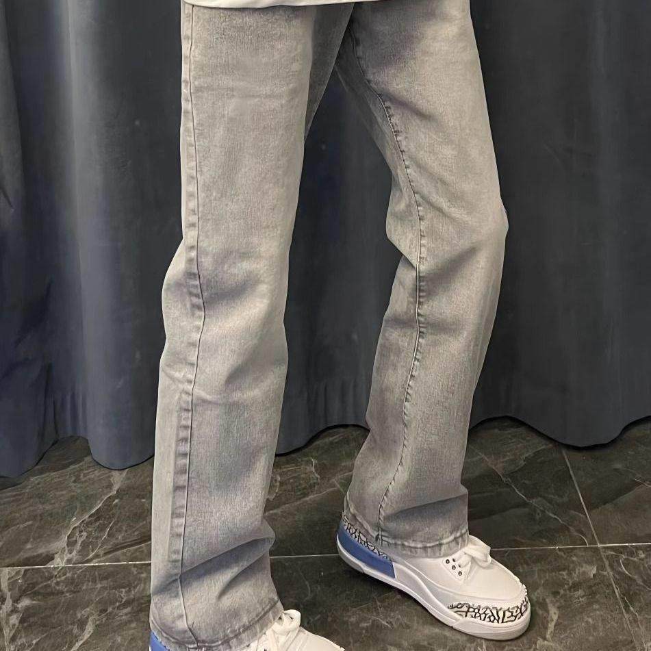 中大童美式高街百搭显瘦牛仔裤休闲潮ins直筒黑色烟灰色裤子男女,童装/婴儿装/亲子装,儿童牛仔裤,淘宝优惠券,粉丝福利购,淘宝优惠卷