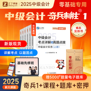 25年奇兵制胜1 之了课堂中级会计2025教材官方职称师必刷题库历年真题试卷章节练习题实务经济法财务管理骑兵知了2026马勇网课26