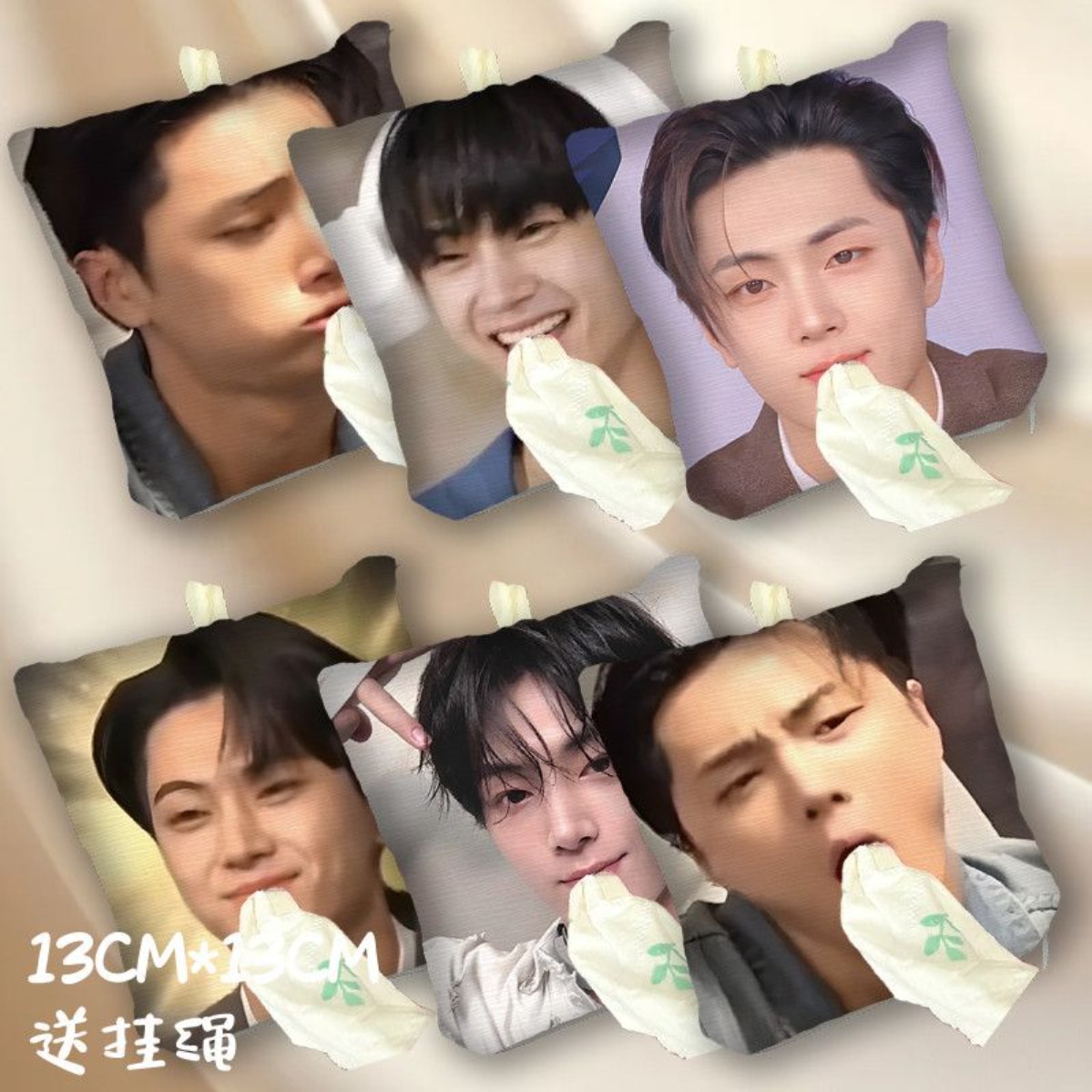 朴综星SUNGHOON抽纸袋包挂件双面物料粉丝应援抽象搞怪便携搞怪礼图片