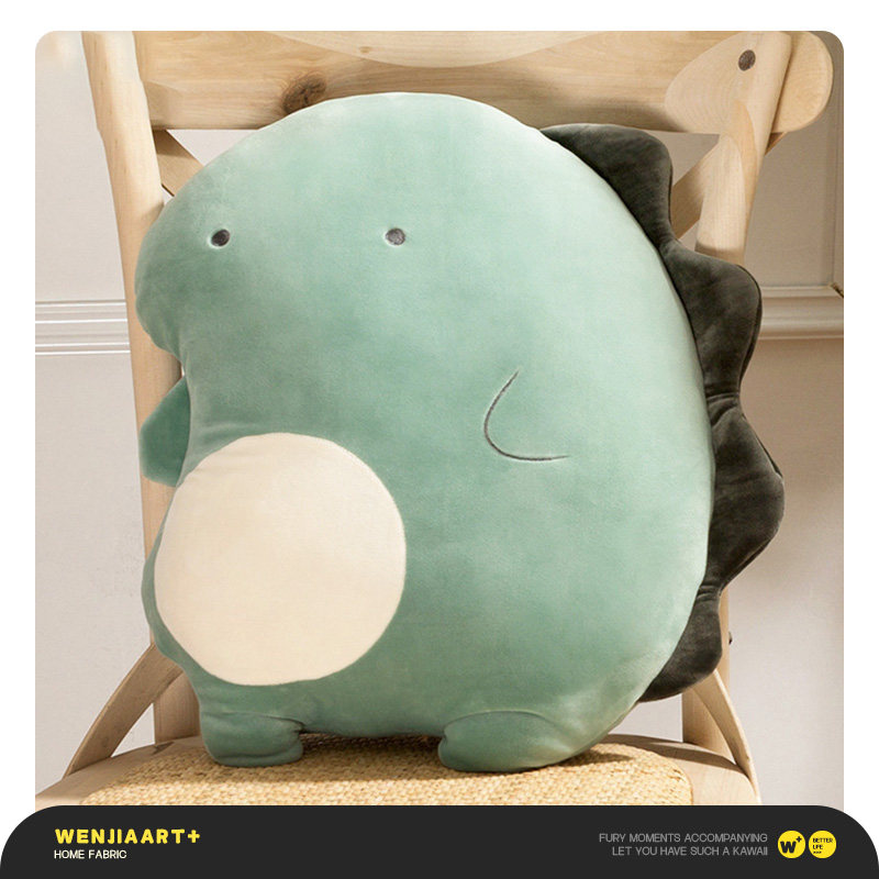 恐龙枕头毯子二合一被子两用办公室小睡空调可爱毯子动物女孩枕头