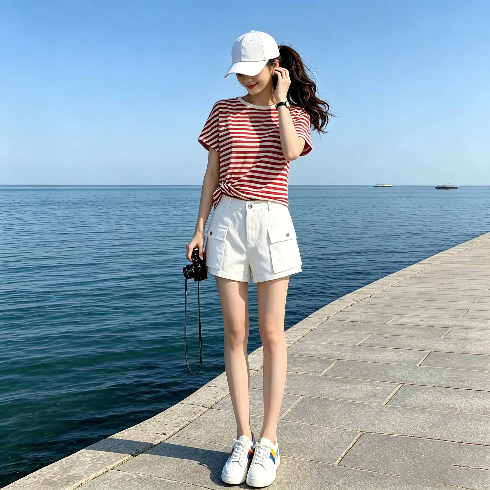 2026网红宽松显瘦洋气短裤两件套潮流运动套装女夏装新款3565