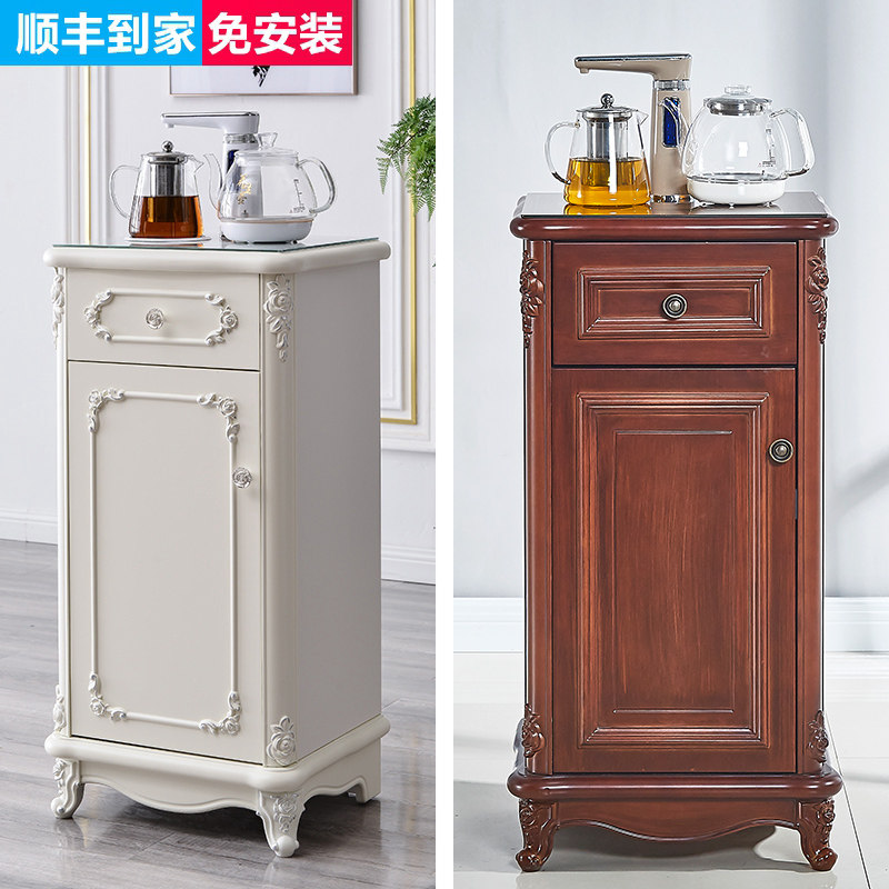 茶吧机家用欧式全自动下客厅立式茶水柜实木置水桶饮水机2025新款
