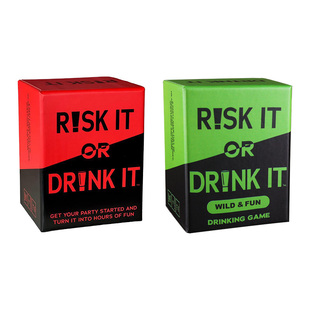英文版Risk it or Drink it大冒险或者喝酒成人团建聚会欢乐桌游