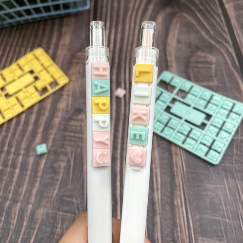 晨光拼拼乐字母笔高颜值按动笔