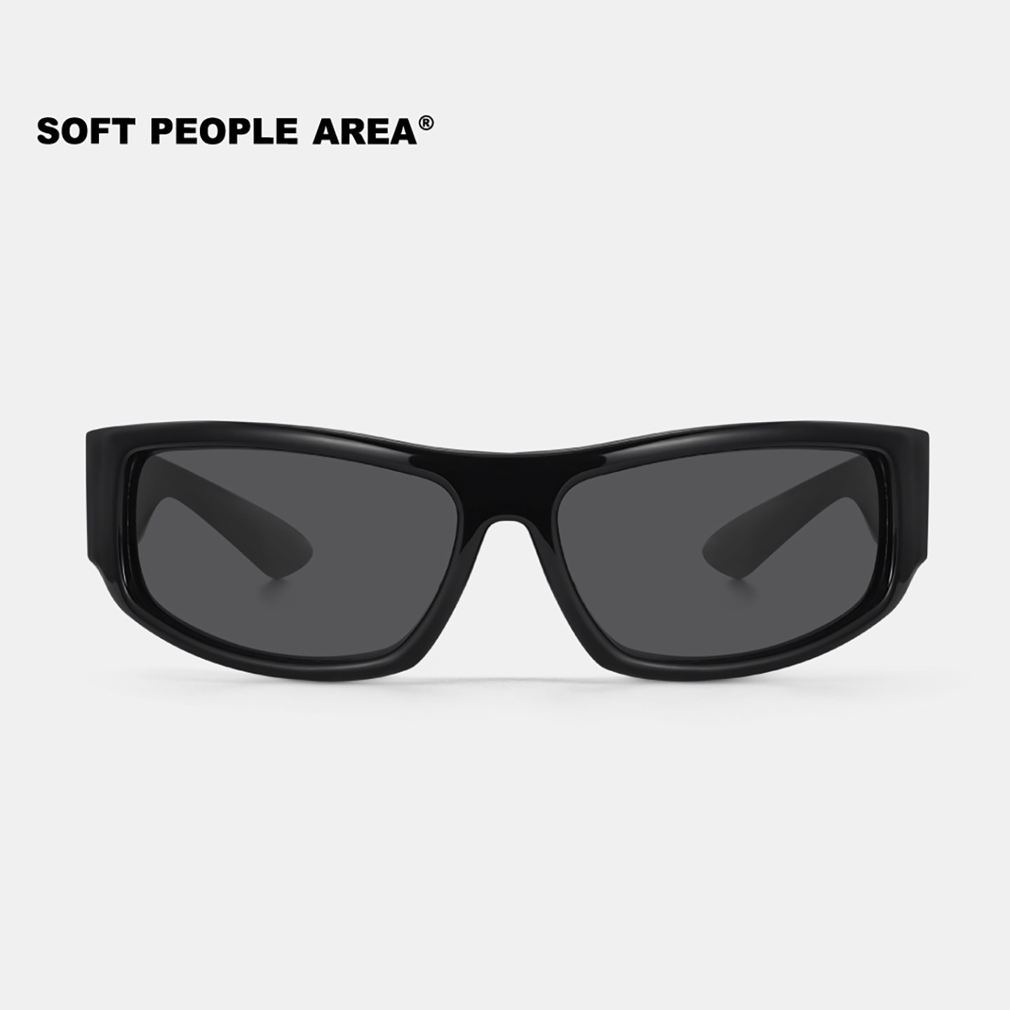 SOFT PEOPLE AREA-LESS(墨镜)简约环绕式运动眼镜太阳镜板材素颜
