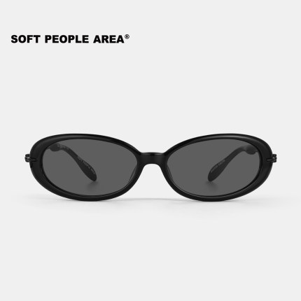SOFT PEOPLE AREA-MONTE CARLO(墨镜)椭圆框眼镜太阳镜板材素颜
