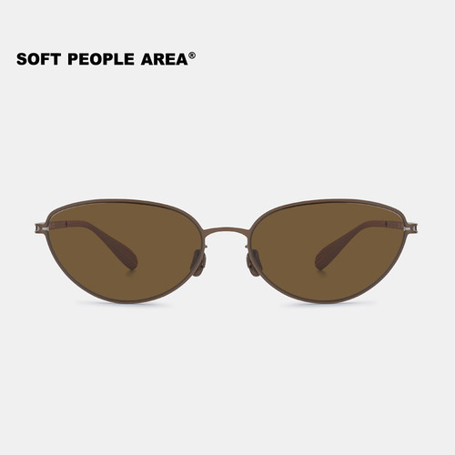 SOFT PEOPLE AREA-EDGE(墨镜)猫眼眼镜太阳镜一体镜框素颜