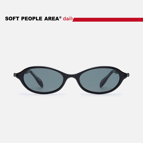 SOFT PEOPLE AREA-daily  SUBWAY(墨镜)小椭圆框型板材太阳镜素颜