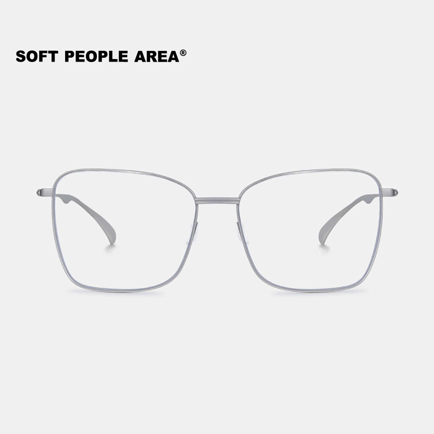 SOFT PEOPLE AREA-BREAD(光学)方框大框眼镜钛架镜框超轻通勤素颜