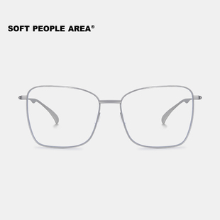 光学 AREA—BREAD 方框大框钛金属超轻镜框眼镜 PEOPLE SOFT