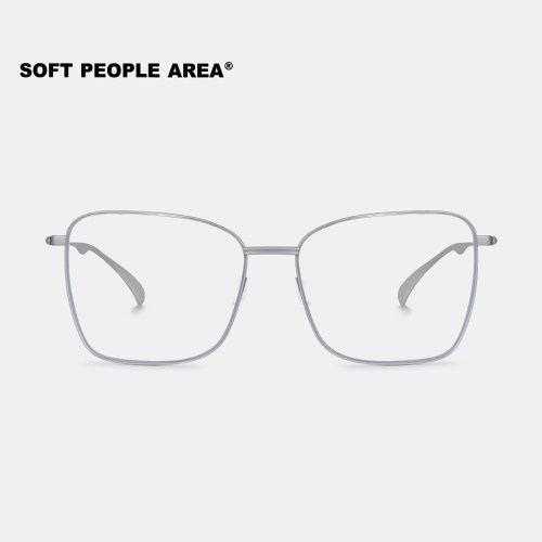 SOFT PEOPLE AREA-BREAD(光学)方框大框眼镜钛架镜框超轻通勤素颜