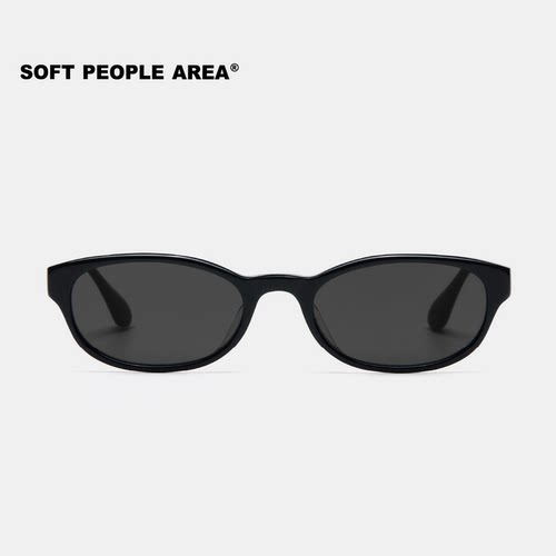 SOFT PEOPLE AREA-SON(墨镜)复古椭圆小框眼镜太阳镜板材素颜