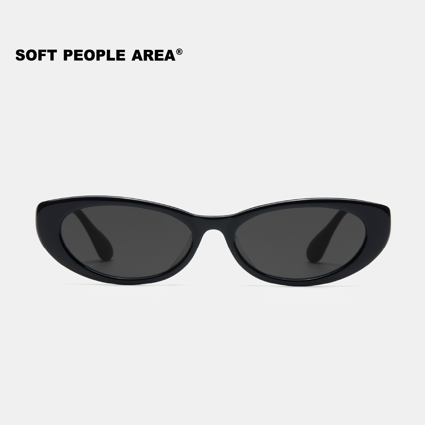 SOFT PEOPLE AREA-VICTORIA（墨镜）椭圆窄框猫眼板材太阳镜墨镜