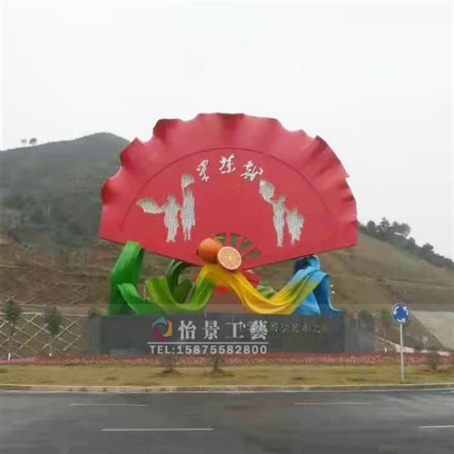 厂家生产大型不锈钢景观雕塑赣州安远采茶戏造型雕塑不锈钢雕塑