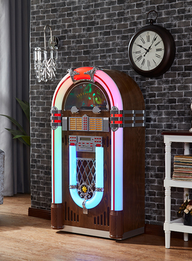 美国Arkrocket美式复古黑胶点唱机Jukebox唱片机CD机收音机多功能