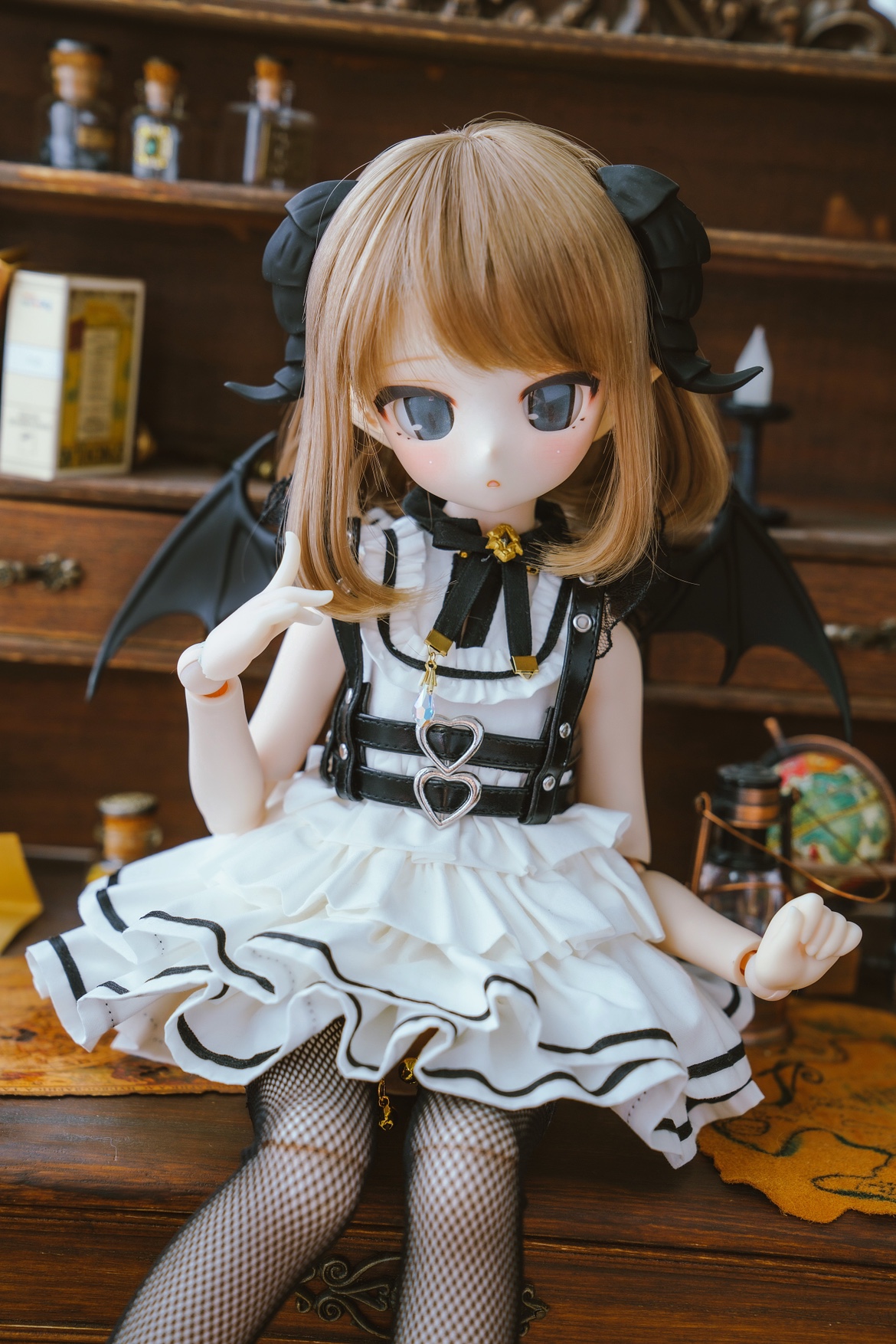 「小羊商店」四分 msd mdd bjd 熊妹 背部恶魔翅膀 现货 模玩/动漫/周边/娃圈三坑/桌游 BJD/SJD/胶皮/OB娃娃 原图主图