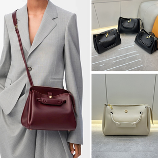 欧洲站托特包真皮女包手提包时尚高质感大容量单肩斜挎牛皮麻将包