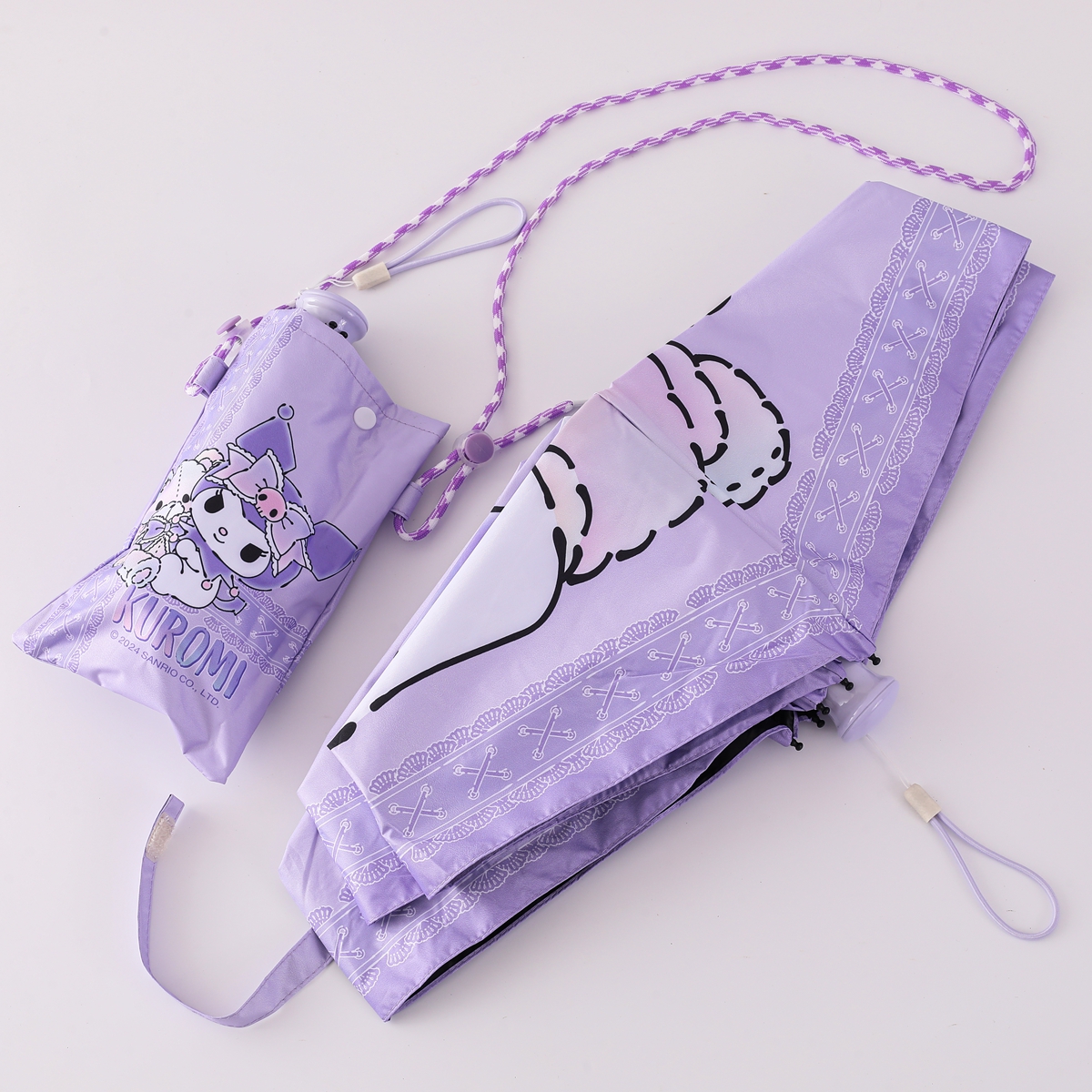 庫洛米五折防紫外線遮陽防曬傘女