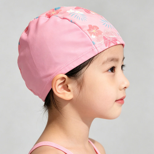 夏季女童高弹不勒头布泳帽