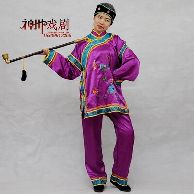 戏剧媒婆演出服装老太太媒婆衣服地主婆秧歌中老年俏夕阳广场舞