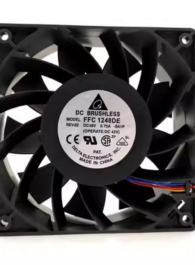 FFC1248DE 12038 48V 0.75A 12CM双滚珠4线PWM散热风扇