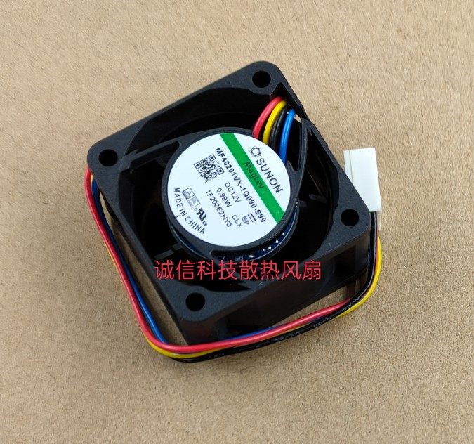 SUNON散热风扇 MF40201VX-1Q090-S99 12V 0.99W 电源静音 4线PWM