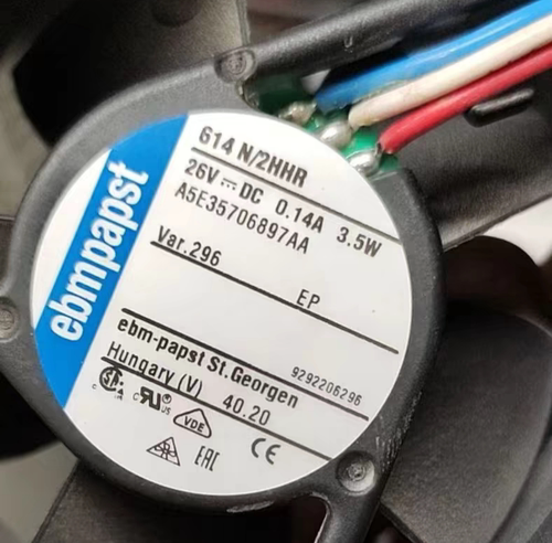 全新EPMPAPST 614N/2HHR 26V 0.14A 3.5W 6025变频器散热风扇