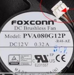 PVA080G12P-R48-AE富士康12V 0.32A明基投影仪投影机8025散热风扇