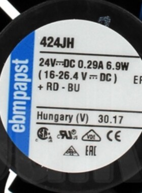 ebmpapst 424JH 24V 6.9W 4028  0.29A 散热风扇 40*40*28MM