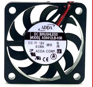 0.06A超薄静音风扇AD0412LB ADDA 4厘米12V 4007 K90 4006