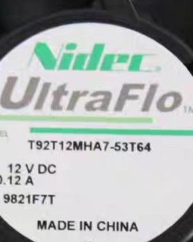 nidecNidec UltraFlo 9025 9CM T92T12MS3A7-51 12V变频风扇